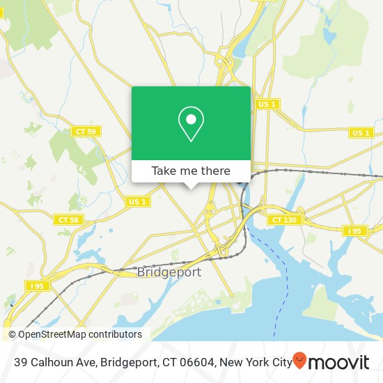 39 Calhoun Ave, Bridgeport, CT 06604 map