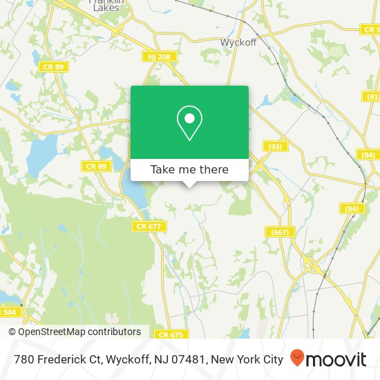 780 Frederick Ct, Wyckoff, NJ 07481 map