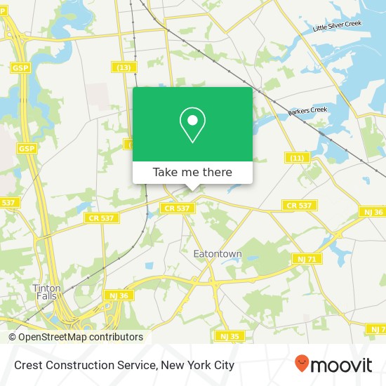 Mapa de Crest Construction Service