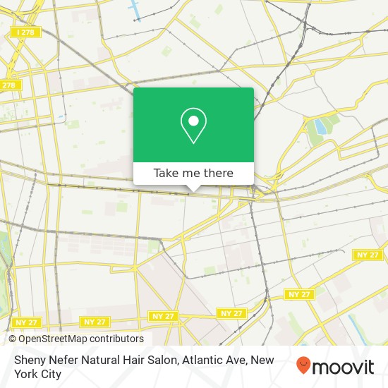 Sheny Nefer Natural Hair Salon, Atlantic Ave map