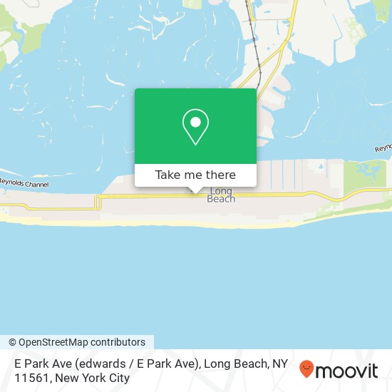 Mapa de E Park Ave (edwards / E Park Ave), Long Beach, NY 11561