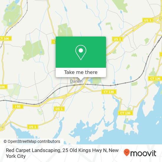 Red Carpet Landscaping, 25 Old Kings Hwy N map