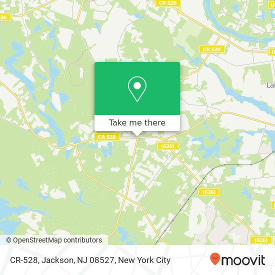 Mapa de CR-528, Jackson, NJ 08527