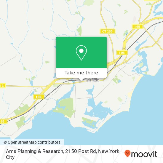 Mapa de Ams Planning & Research, 2150 Post Rd