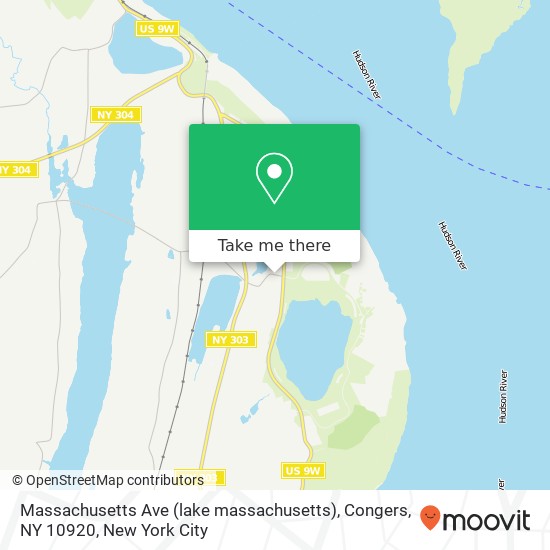 Massachusetts Ave (lake massachusetts), Congers, NY 10920 map