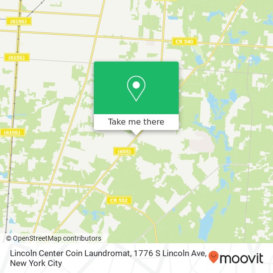 Mapa de Lincoln Center Coin Laundromat, 1776 S Lincoln Ave
