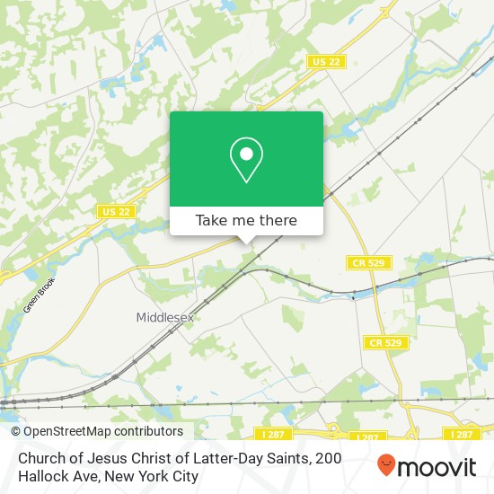 Mapa de Church of Jesus Christ of Latter-Day Saints, 200 Hallock Ave