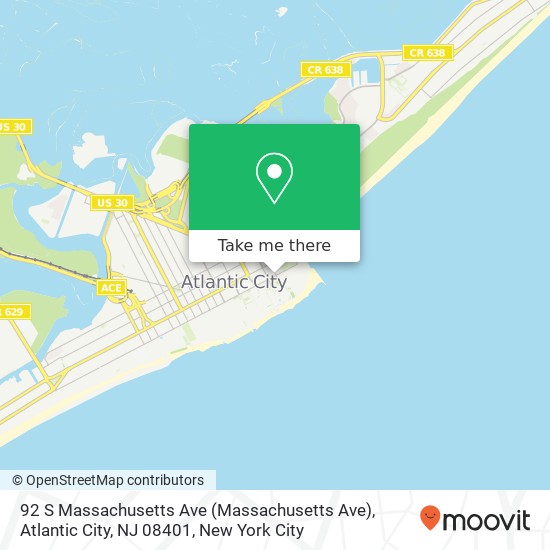 92 S Massachusetts Ave (Massachusetts Ave), Atlantic City, NJ 08401 map