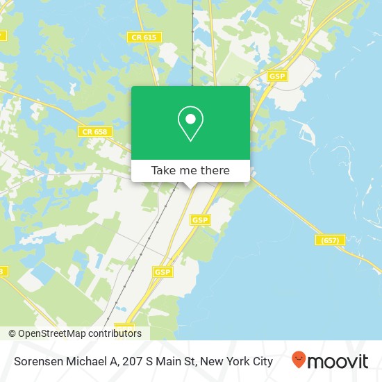 Mapa de Sorensen Michael A, 207 S Main St