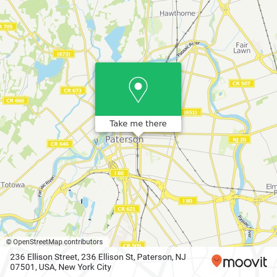 236 Ellison Street, 236 Ellison St, Paterson, NJ 07501, USA map