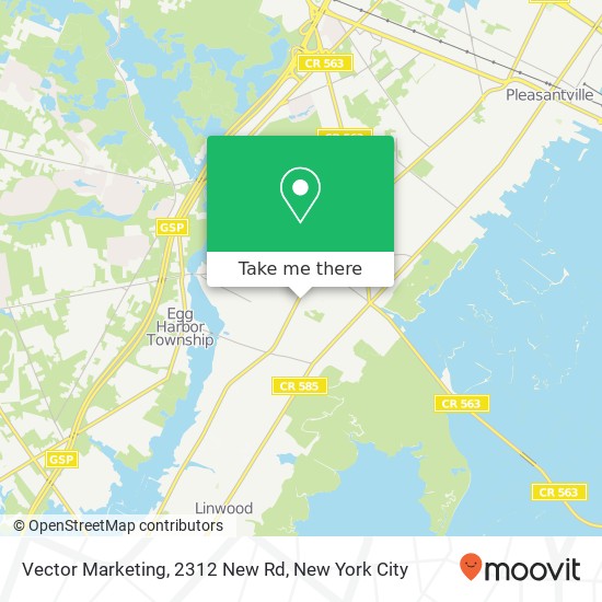 Mapa de Vector Marketing, 2312 New Rd