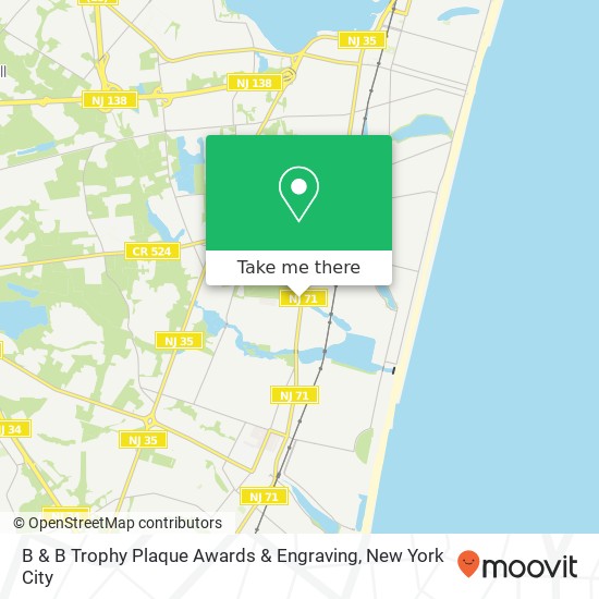 B & B Trophy Plaque Awards & Engraving map