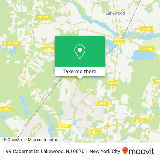 99 Cabernet Dr, Lakewood, NJ 08701 map