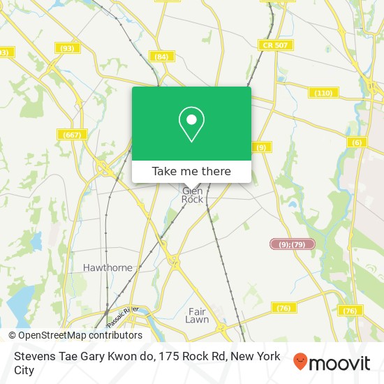 Stevens Tae Gary Kwon do, 175 Rock Rd map