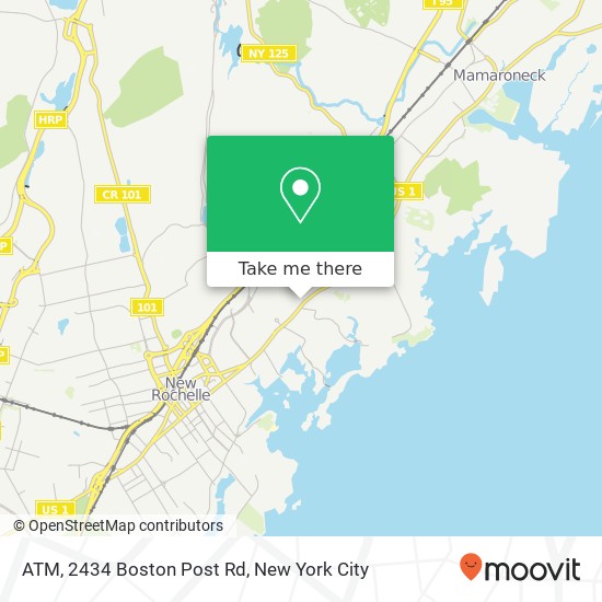 Mapa de ATM, 2434 Boston Post Rd