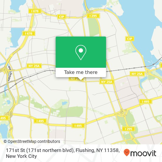 171st St (171st northern blvd), Flushing, NY 11358 map