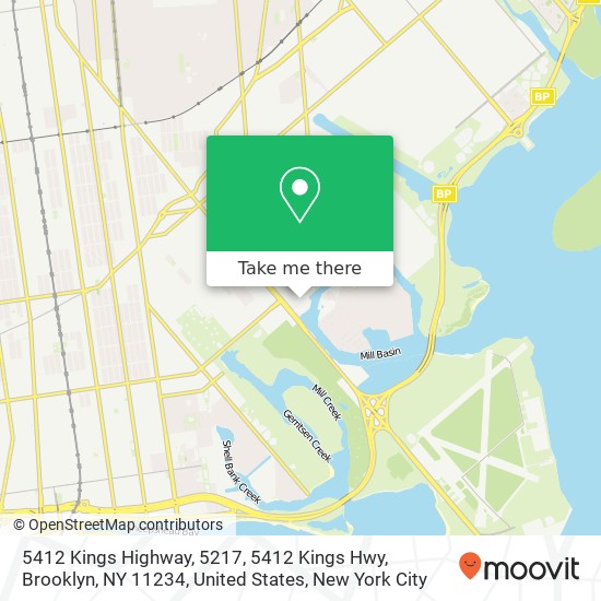 Mapa de 5412 Kings Highway, 5217, 5412 Kings Hwy, Brooklyn, NY 11234, United States