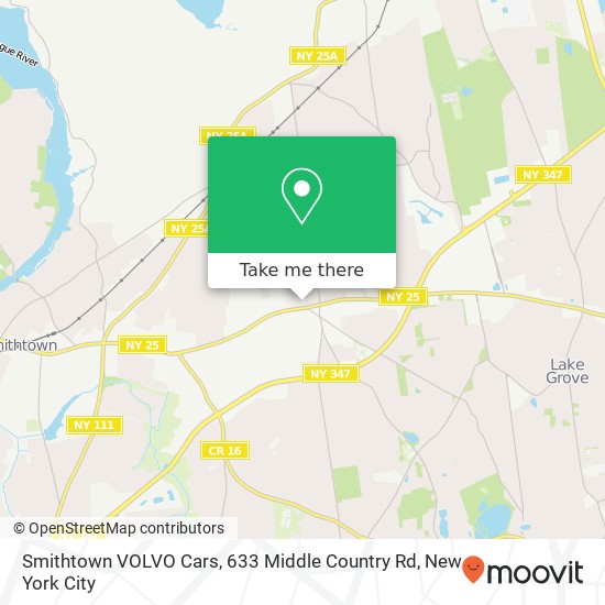 Smithtown VOLVO Cars, 633 Middle Country Rd map