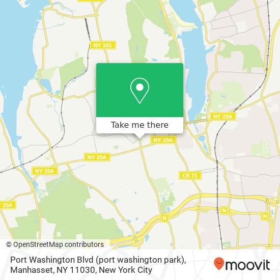 Mapa de Port Washington Blvd (port washington park), Manhasset, NY 11030