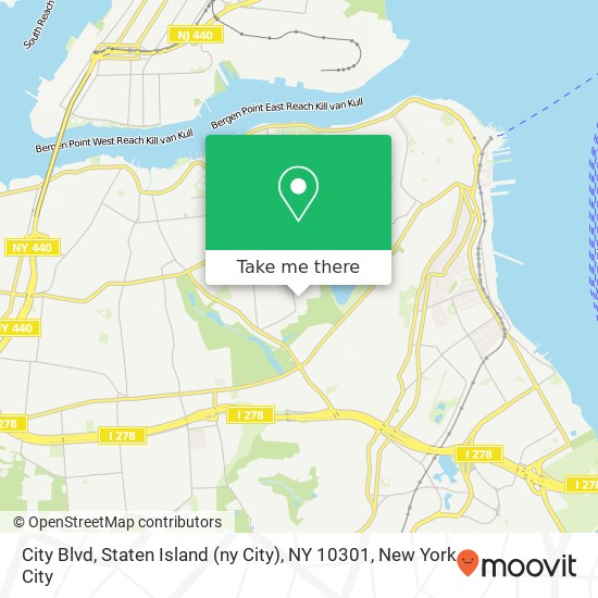 City Blvd, Staten Island (ny City), NY 10301 map