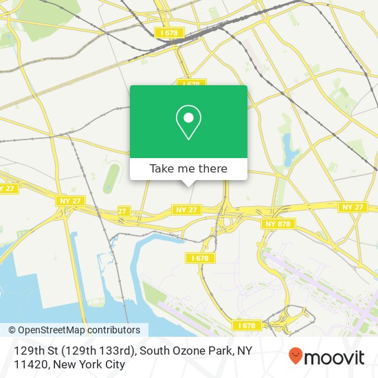 129th St (129th 133rd), South Ozone Park, NY 11420 map