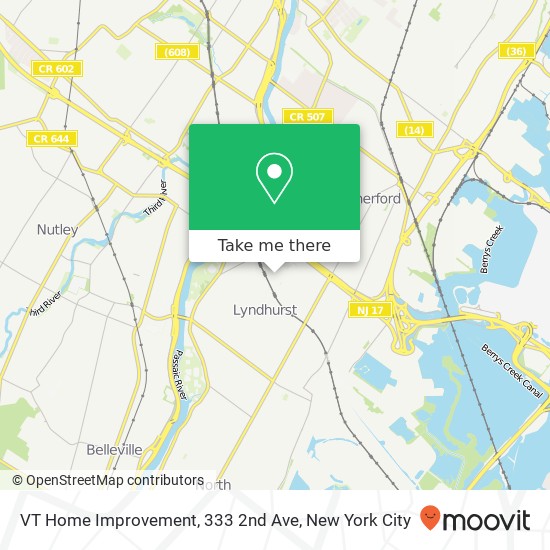 Mapa de VT Home Improvement, 333 2nd Ave