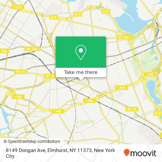 8149 Dongan Ave, Elmhurst, NY 11373 map