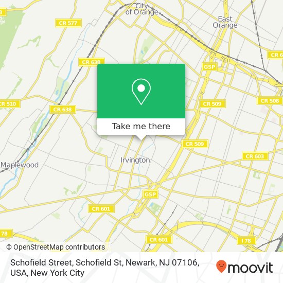 Schofield Street, Schofield St, Newark, NJ 07106, USA map