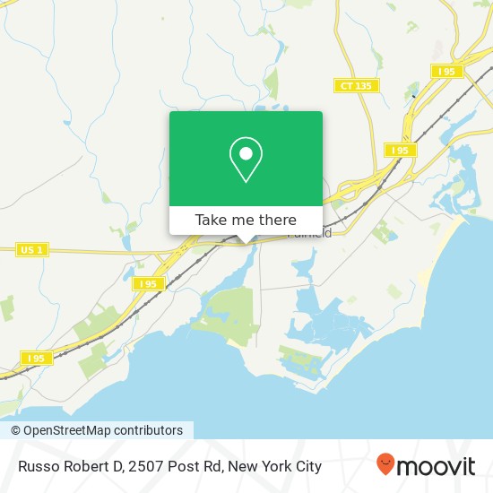 Russo Robert D, 2507 Post Rd map