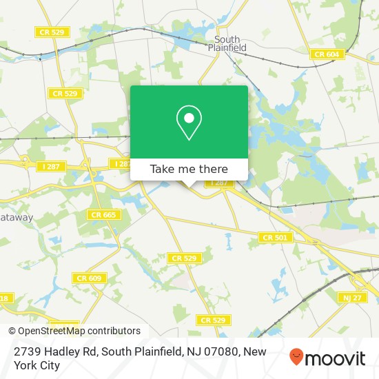 2739 Hadley Rd, South Plainfield, NJ 07080 map
