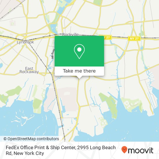 Mapa de FedEx Office Print & Ship Center, 2995 Long Beach Rd