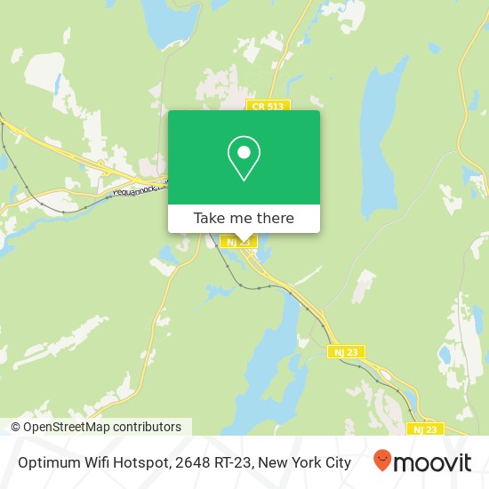 Optimum Wifi Hotspot, 2648 RT-23 map