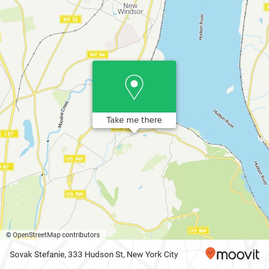 Mapa de Sovak Stefanie, 333 Hudson St