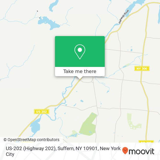 Mapa de US-202 (Highway 202), Suffern, NY 10901