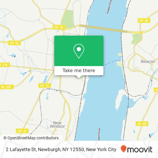 Mapa de 2 Lafayette St, Newburgh, NY 12550