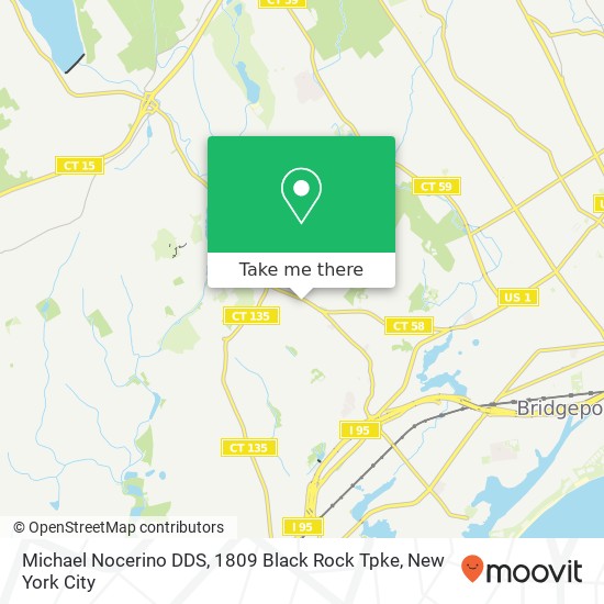 Mapa de Michael Nocerino DDS, 1809 Black Rock Tpke