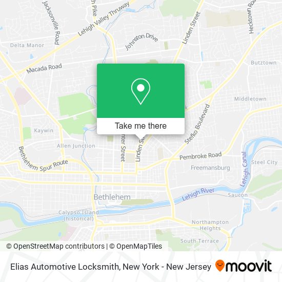 Elias Automotive Locksmith map