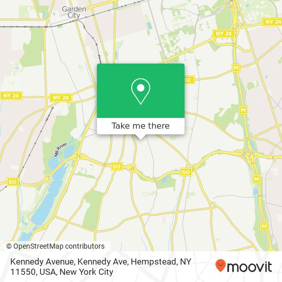 Kennedy Avenue, Kennedy Ave, Hempstead, NY 11550, USA map