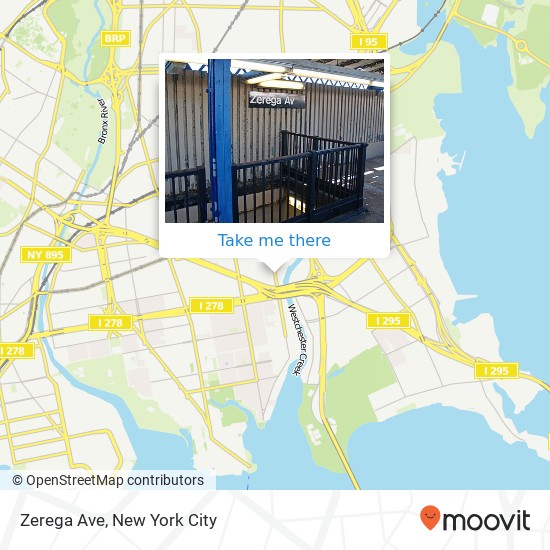 Zerega Ave, Bronx, NY 10462 map