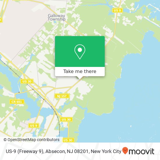 US-9 (Freeway 9), Absecon, NJ 08201 map