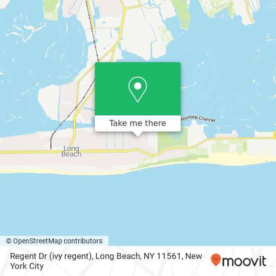 Mapa de Regent Dr (ivy regent), Long Beach, NY 11561