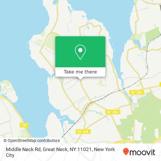 Mapa de Middle Neck Rd, Great Neck, NY 11021
