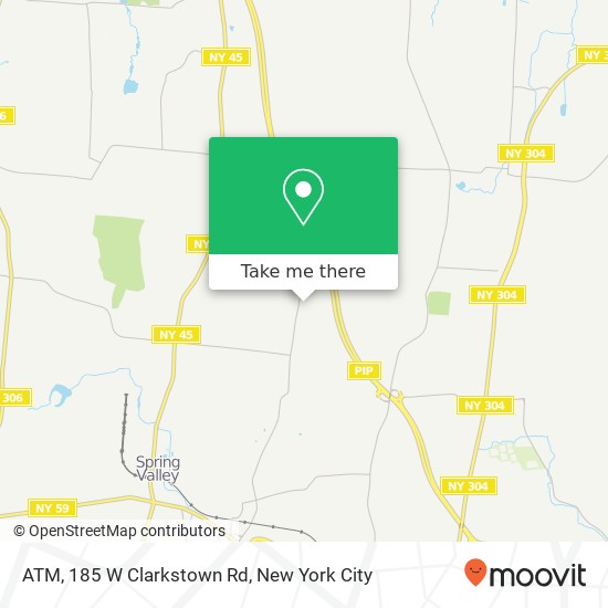 Mapa de ATM, 185 W Clarkstown Rd