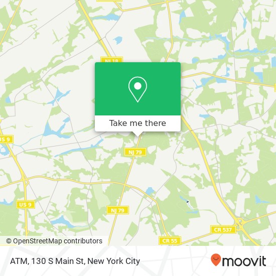 Mapa de ATM, 130 S Main St