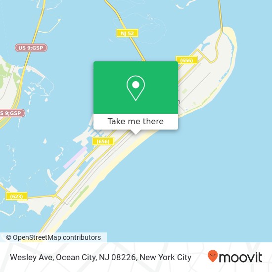 Wesley Ave, Ocean City, NJ 08226 map