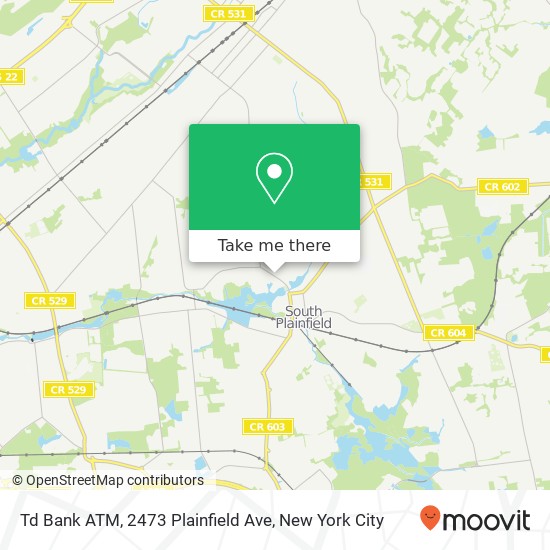 Td Bank ATM, 2473 Plainfield Ave map