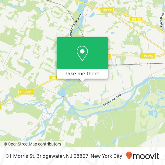 Mapa de 31 Morris St, Bridgewater, NJ 08807