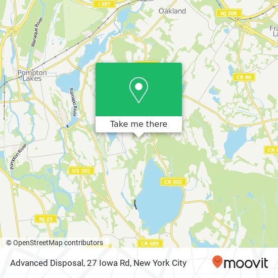 Mapa de Advanced Disposal, 27 Iowa Rd