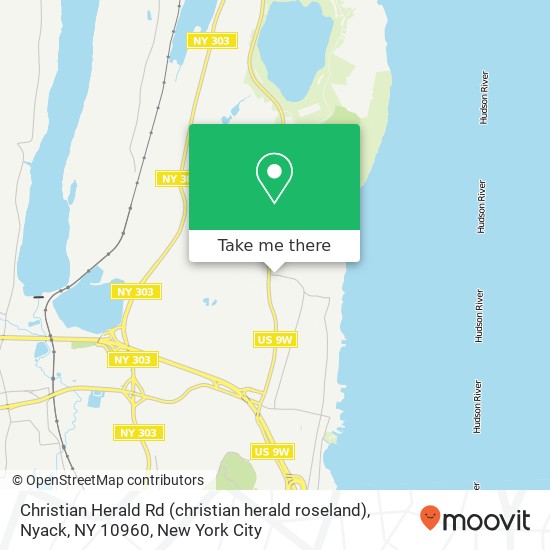 Mapa de Christian Herald Rd (christian herald roseland), Nyack, NY 10960