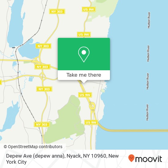 Mapa de Depew Ave (depew anna), Nyack, NY 10960